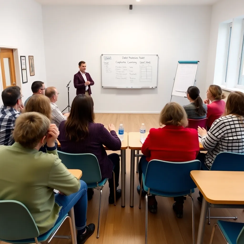 Groepstraining over schuldenpreventie in een Nederlands gemeentecentrum